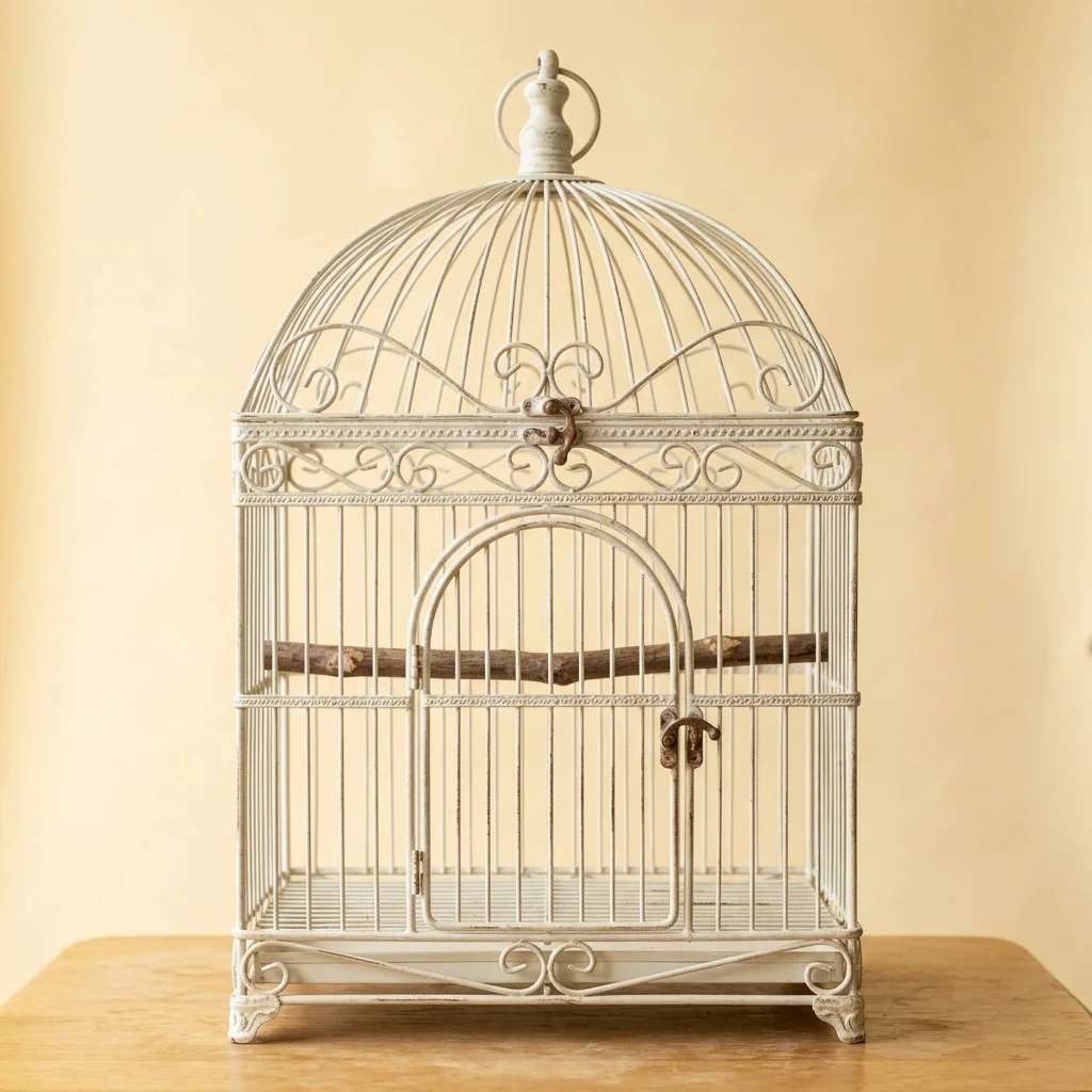 Vintage Style Hanging Bird Cage